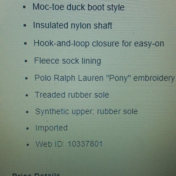 Polo by Ralph Lauren snow boots excellent cond - Picture 6 of 6